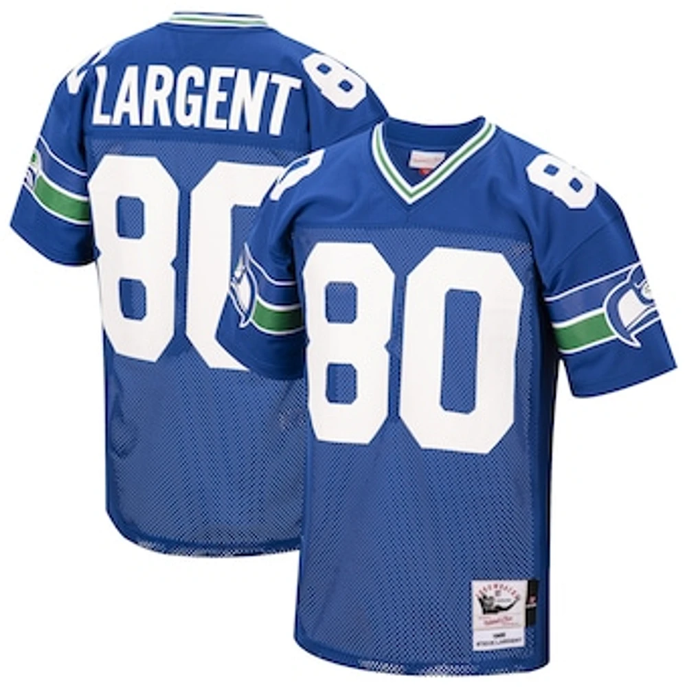 Men's Mitchell & Ness Steve Largent Royal Seattle Seahawks 1985 Authentic Throwback Retired Player Jersey