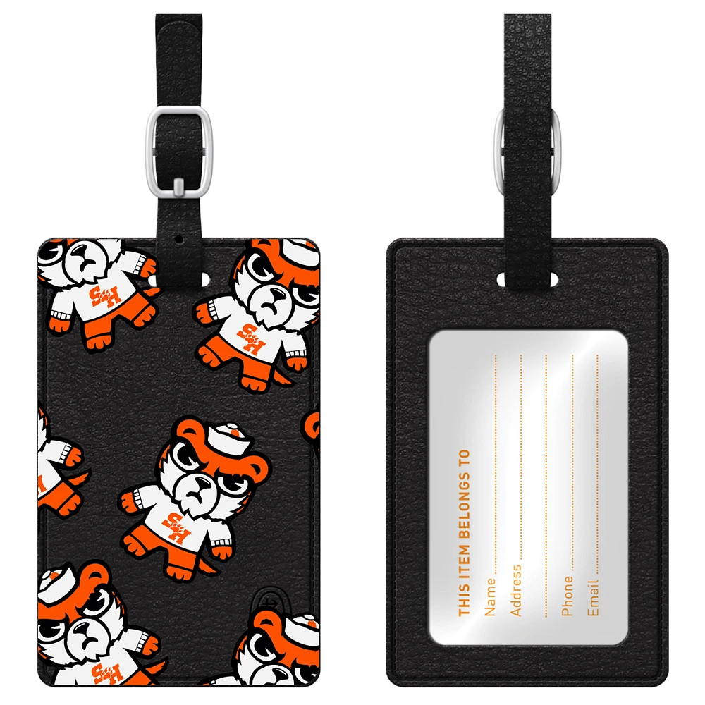 Black Sam Houston State Bearkats Mascot Tokyodachi Bag Tag