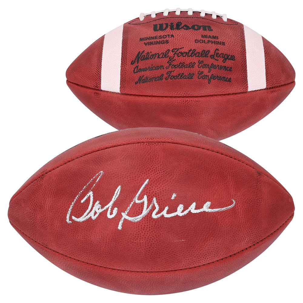 Bob Griese Miami Dolphins Autographed Super Bowl VIII Duke Pro Football