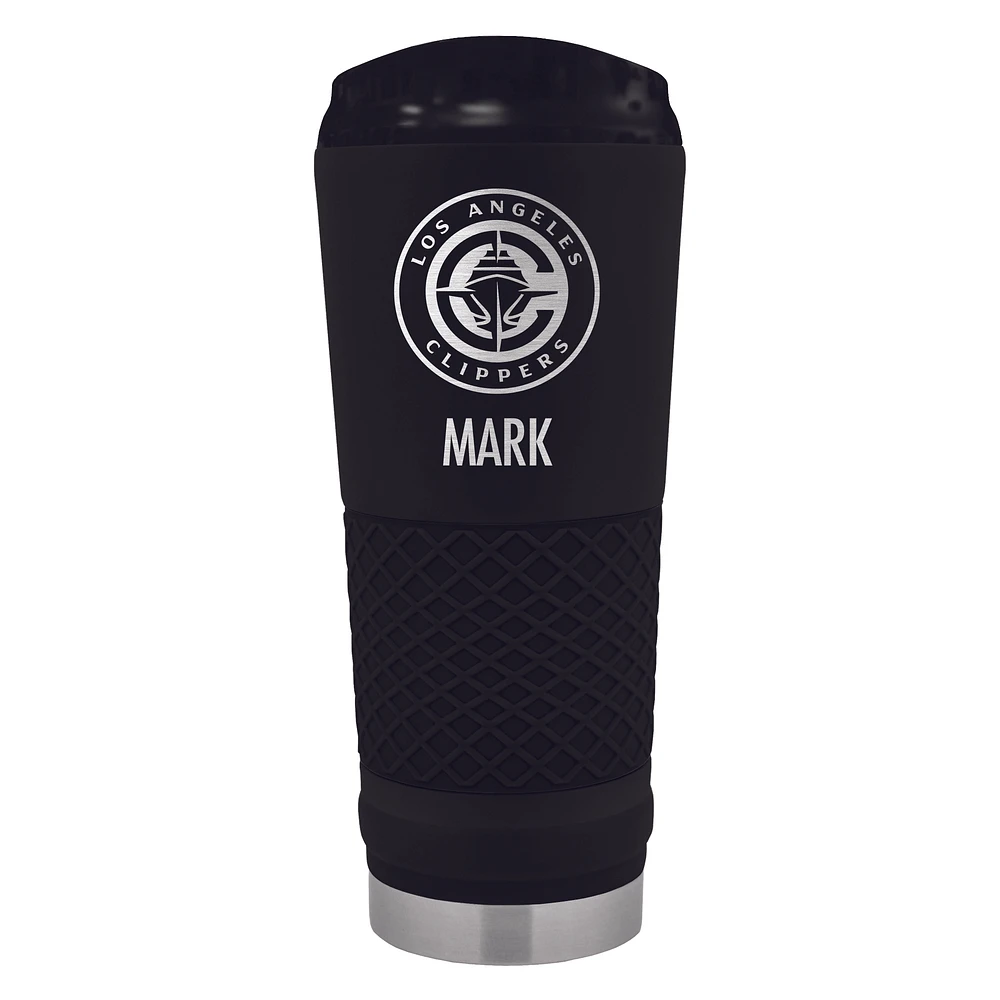 Black LA Clippers 24oz. Personalized Stealth Draft Tumbler