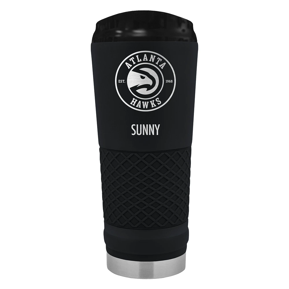 Black Atlanta Hawks 24oz. Personalized Stealth Draft Tumbler