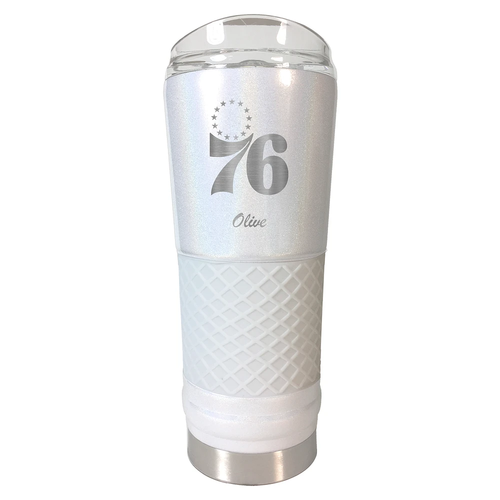 Philadelphia 76ers 24oz. Personalized Opal Draft Tumbler