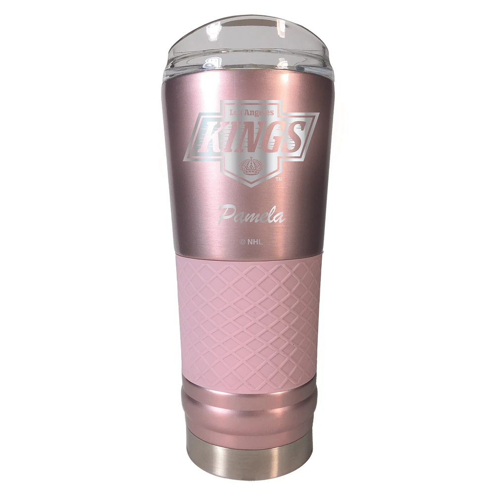 Los Angeles Kings 24oz. Personalized Rose Gold Draft Tumbler