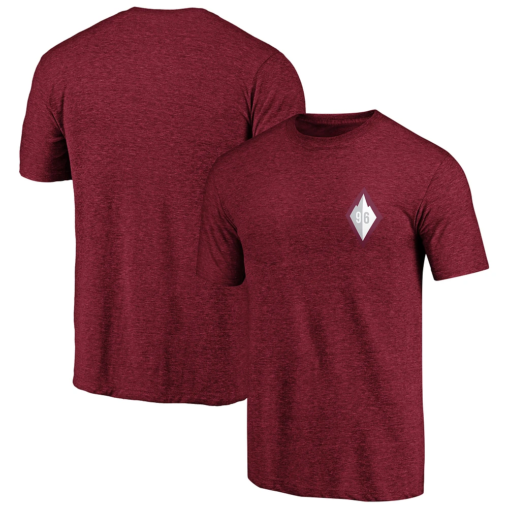 Men's Burgundy Colorado Rapids Black Diamond Tri-Blend T-Shirt