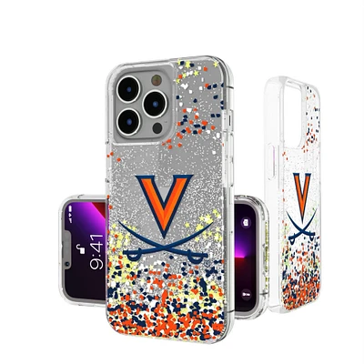 Virginia Cavaliers iPhone Glitter Confetti Design Case