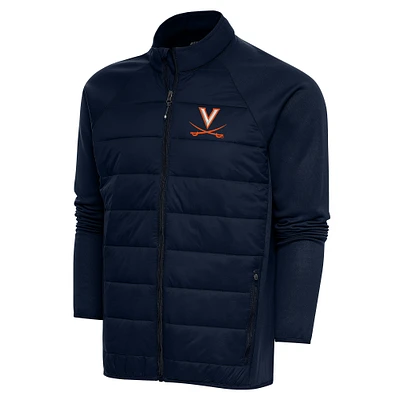 Men's Antigua Navy Virginia Cavaliers Altitude Full-Zip Jacket