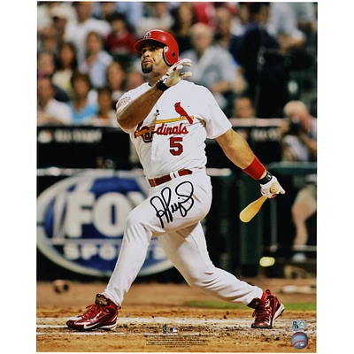 Albert Pujols St. Louis Cardinals Autographed 16" x 20" Swinging Photograph