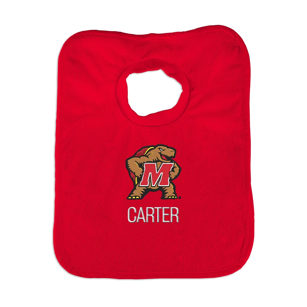 Newborn & Infant Maryland Terrapins Personalized Team Bib
