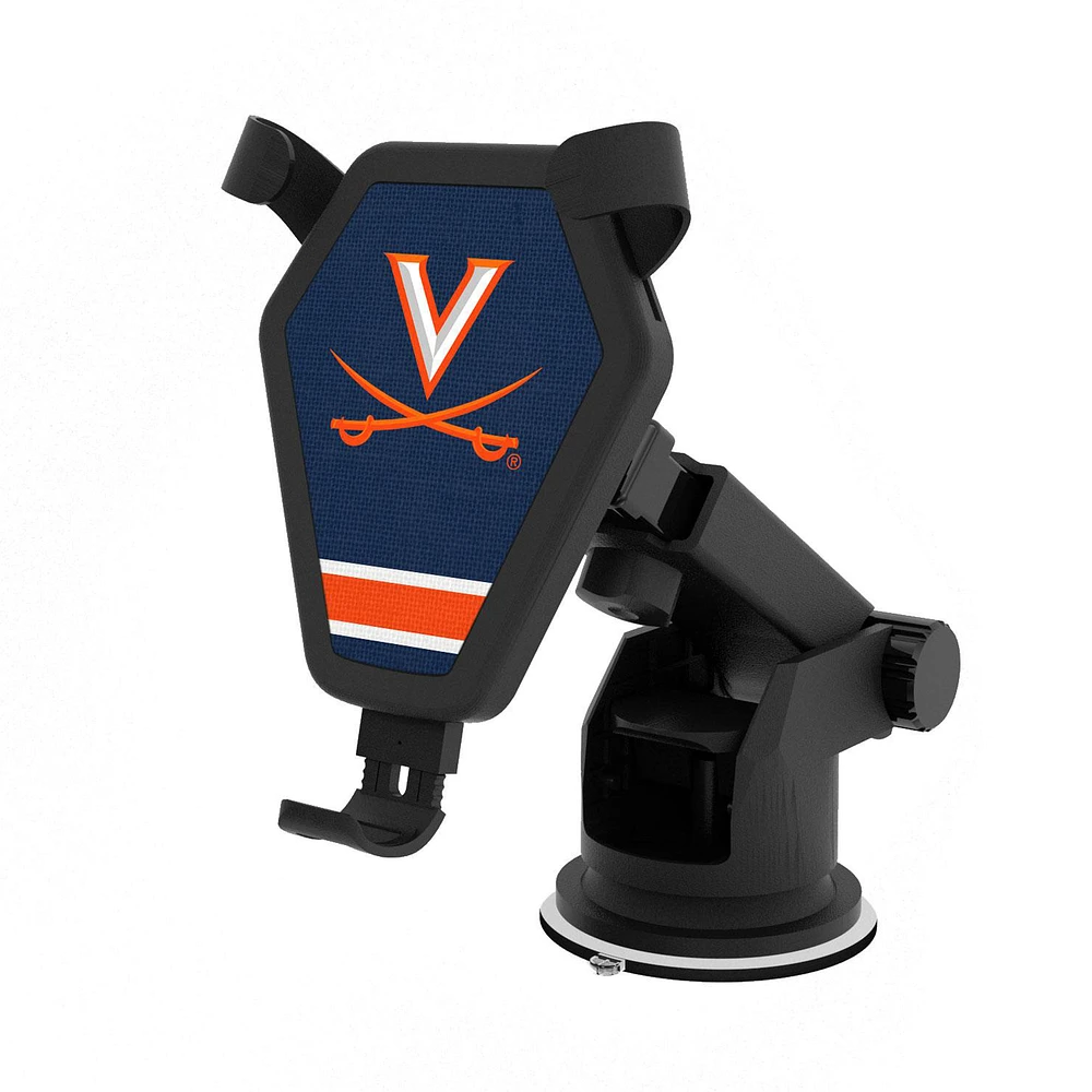 Virginia Cavaliers Stripe Design Wireless Car Charger