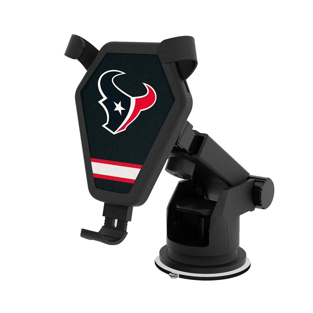 Houston Texans Stripe Design Wireless Car Charger