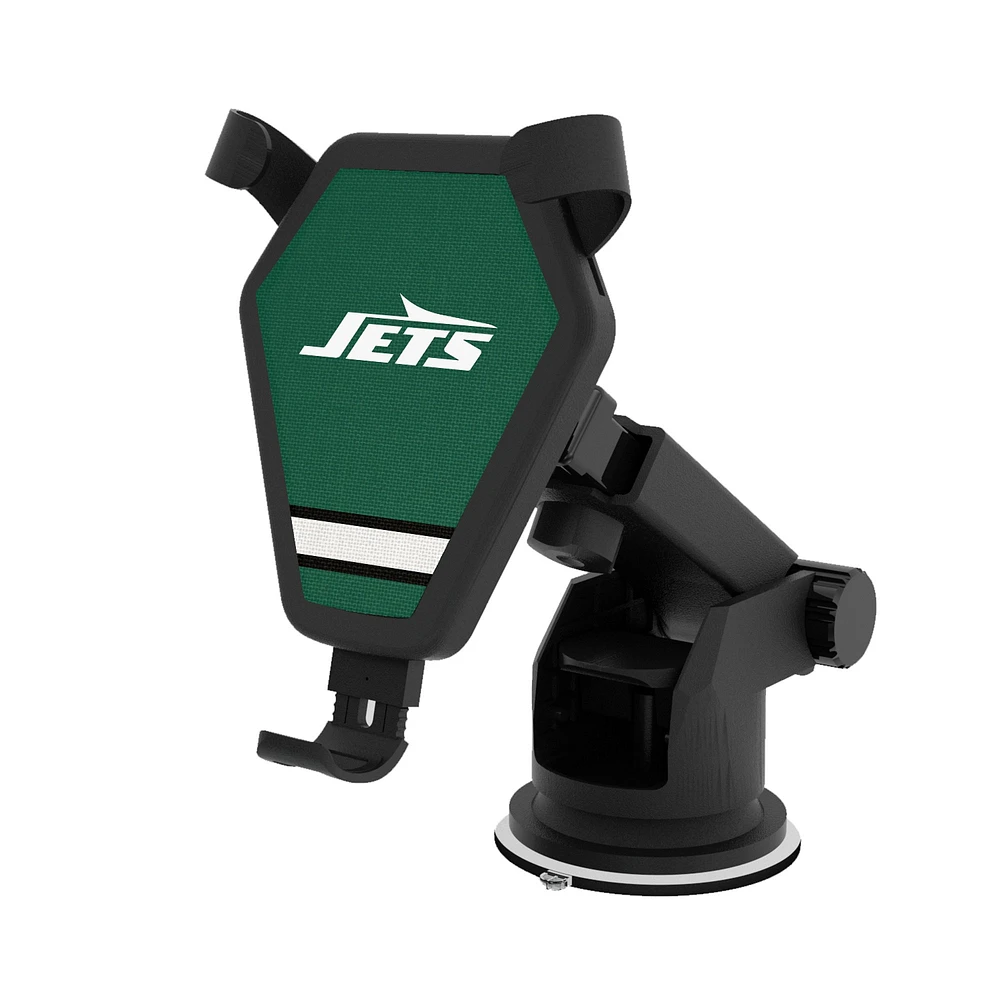 New York Jets Stripe Design Wireless Car Charger
