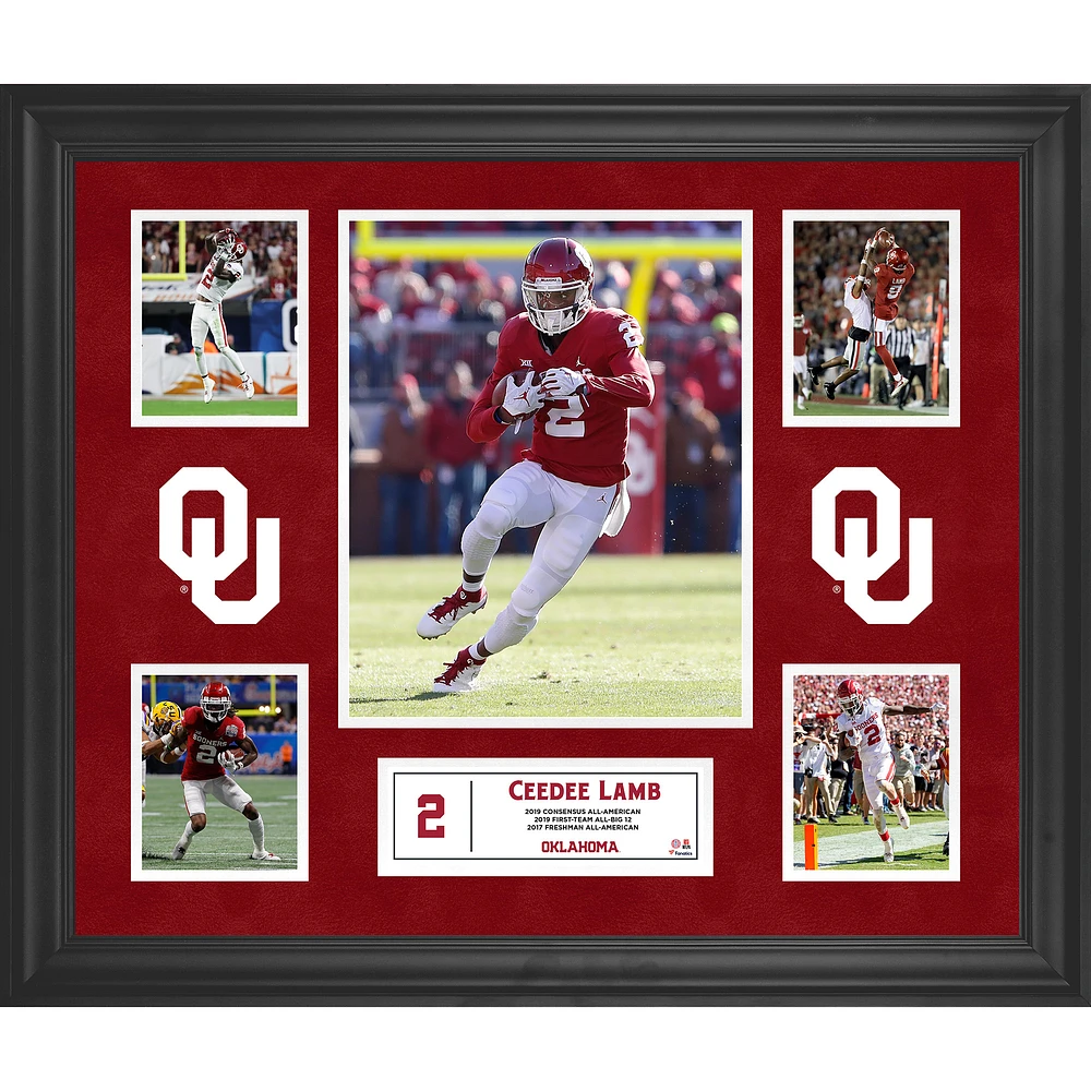CeeDee Lamb Oklahoma Sooners Framed 5-Photo Collage