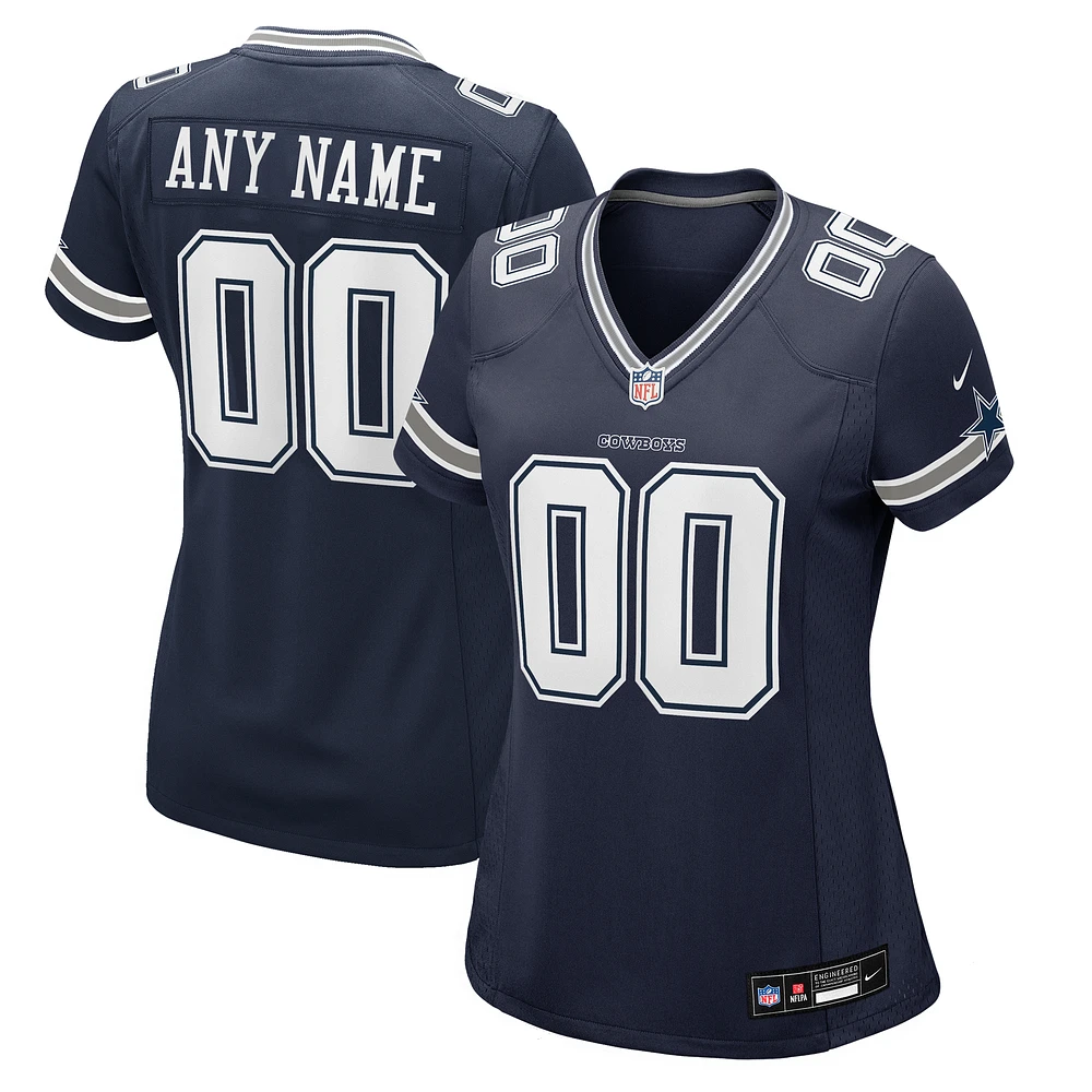 Women's Nike Navy Dallas Cowboys Custom Game Jersey