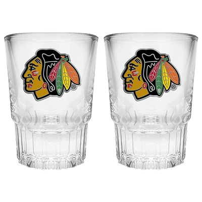 Chicago Blackhawks 2-Piece Prism Shot Glass Set