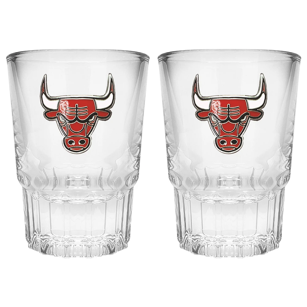 Chicago Bulls 2-Piece Prism Shot Glass Set