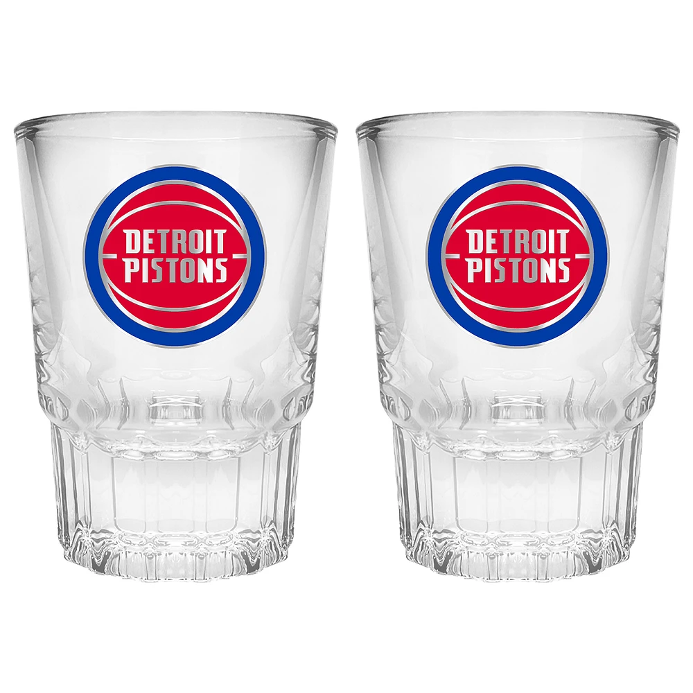 Detroit Pistons 2-Piece Prism Shot Glass Set