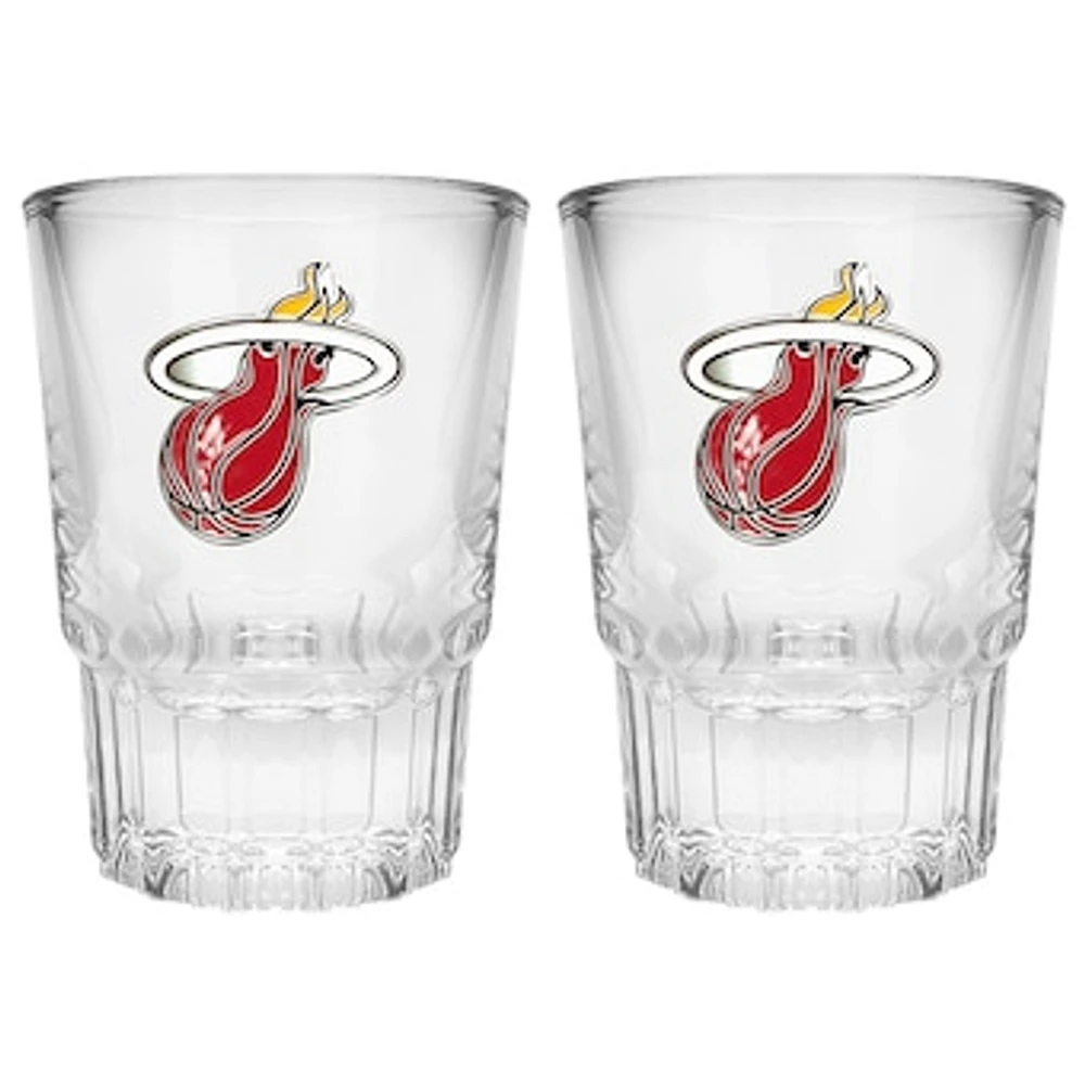 Miami Heat 2-Piece Prism Shot Glass Set
