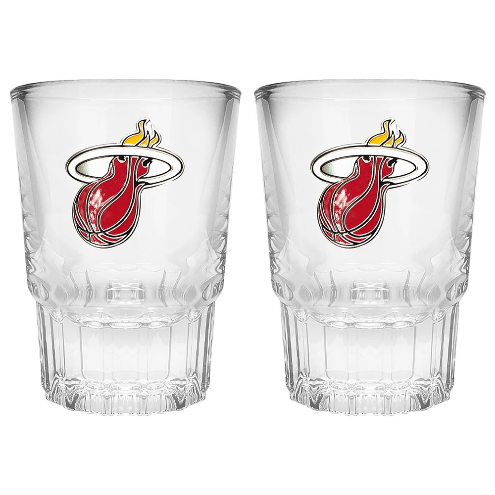 Miami Heat 2-Piece Prism Shot Glass Set