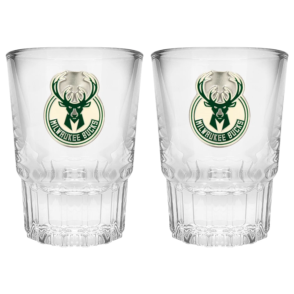Milwaukee Bucks 2-Piece Prism Shot Glass Set