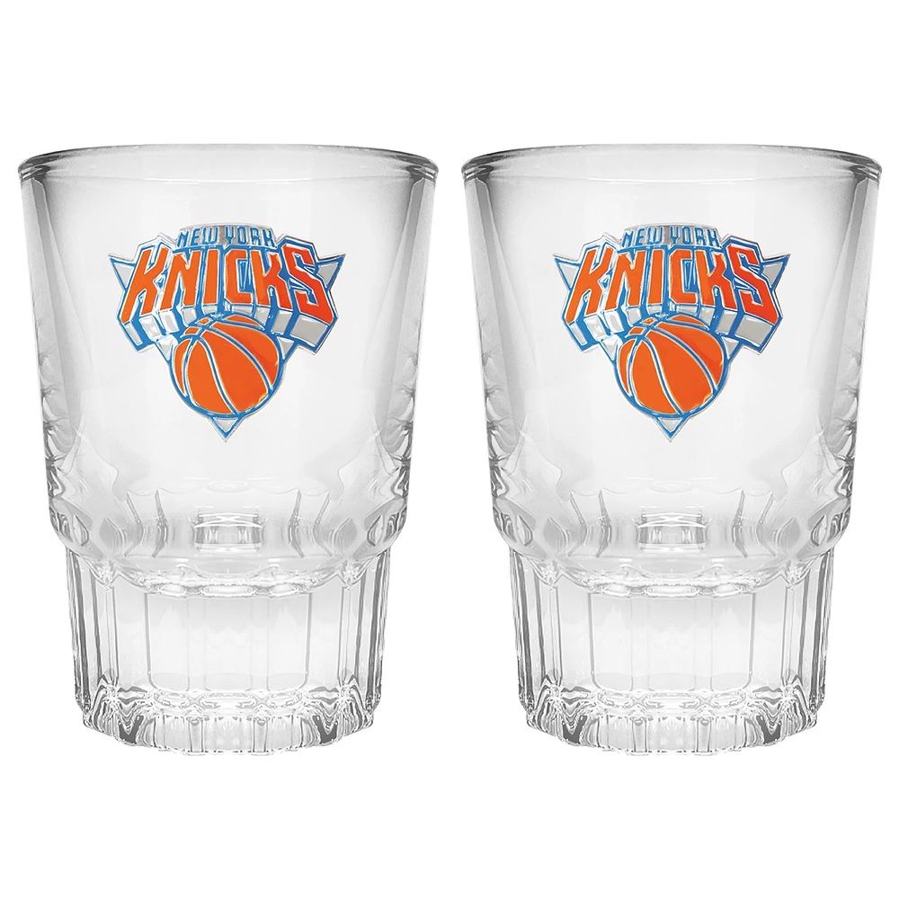 New York Knicks 2-Piece Prism Shot Glass Set
