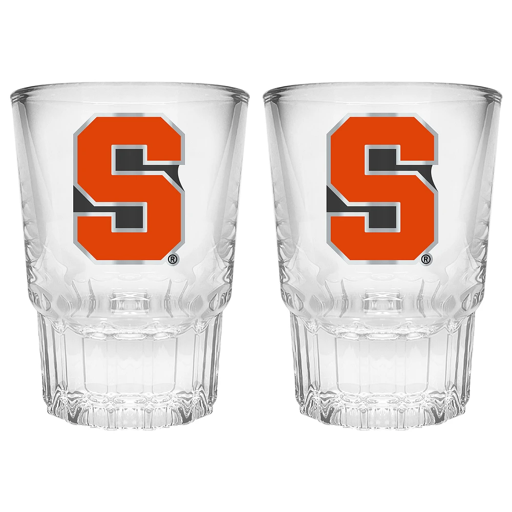 Syracuse Orange 2-Piece Prism Shot Glass Set