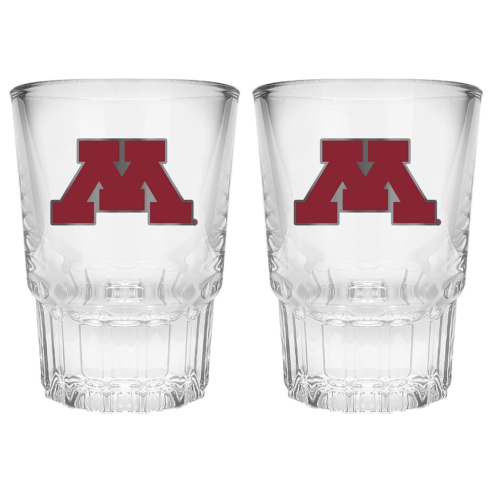 Minnesota Golden Gophers 2-Piece Prism Shot Glass Set