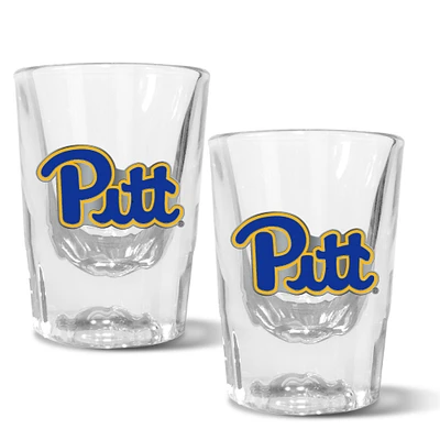 Pitt Panthers 2-Piece Prism Shot Glass Set