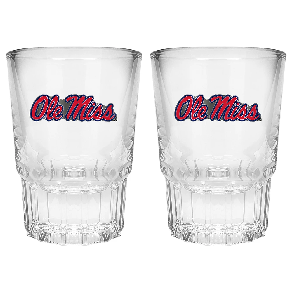 Ole Miss Rebels 2-Piece Prism Shot Glass Set