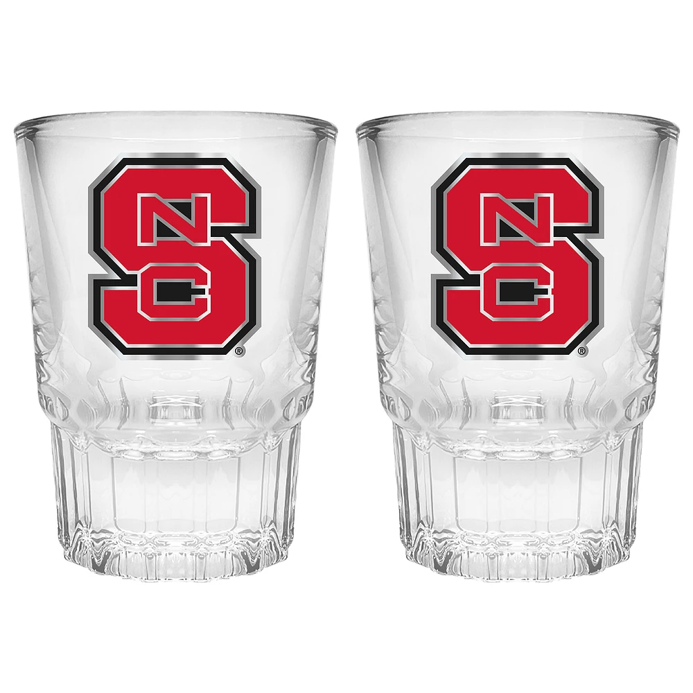 NC State Wolfpack 2-Piece Prism Shot Glass Set