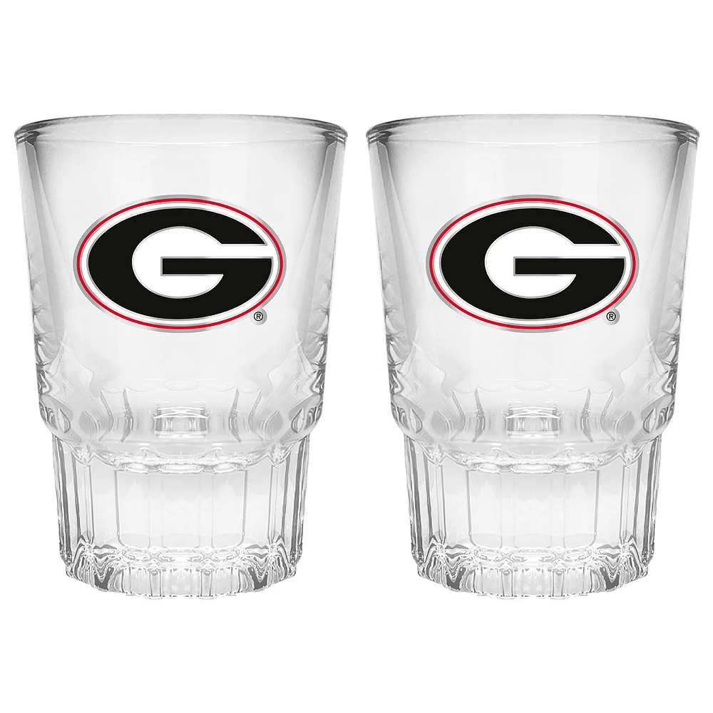 Georgia Bulldogs 2-Piece Prism Shot Glass Set