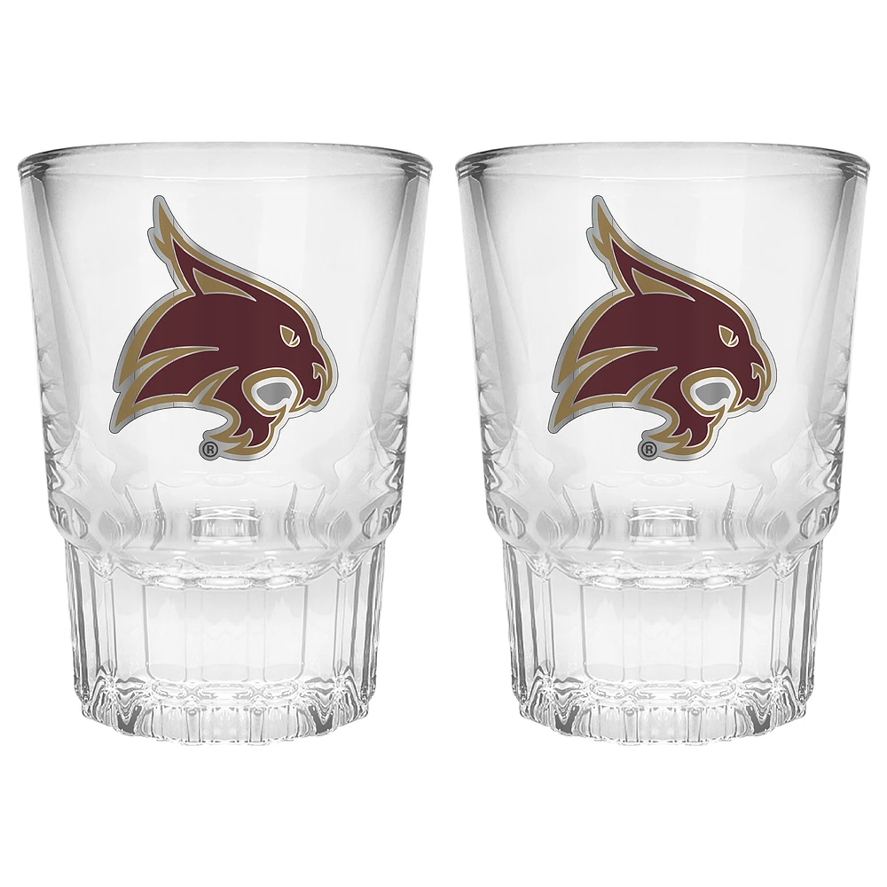 Texas State Bobcats 2-Piece Prism Shot Glass Set