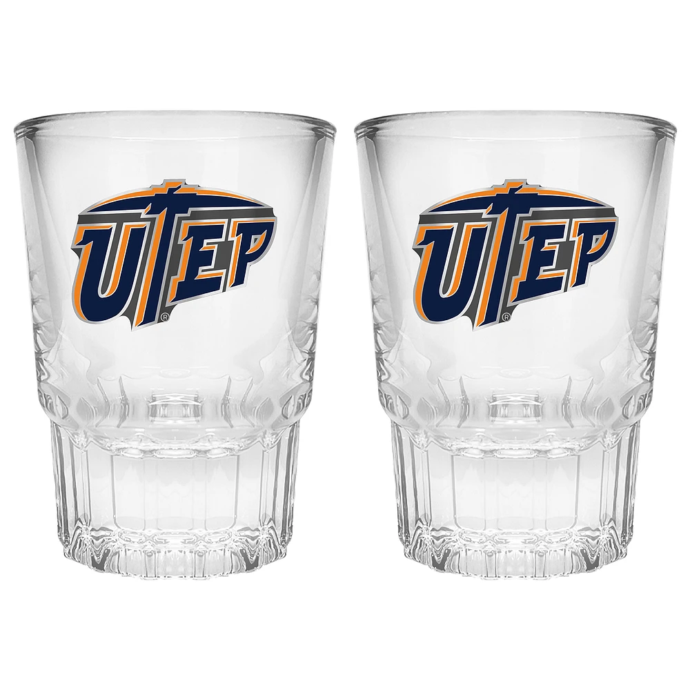UTEP Miners 2-Piece Prism Shot Glass Set