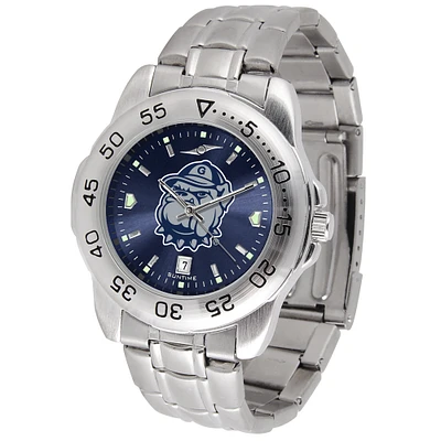 Navy Georgetown Hoyas Sport Steel AnoChrome Watch