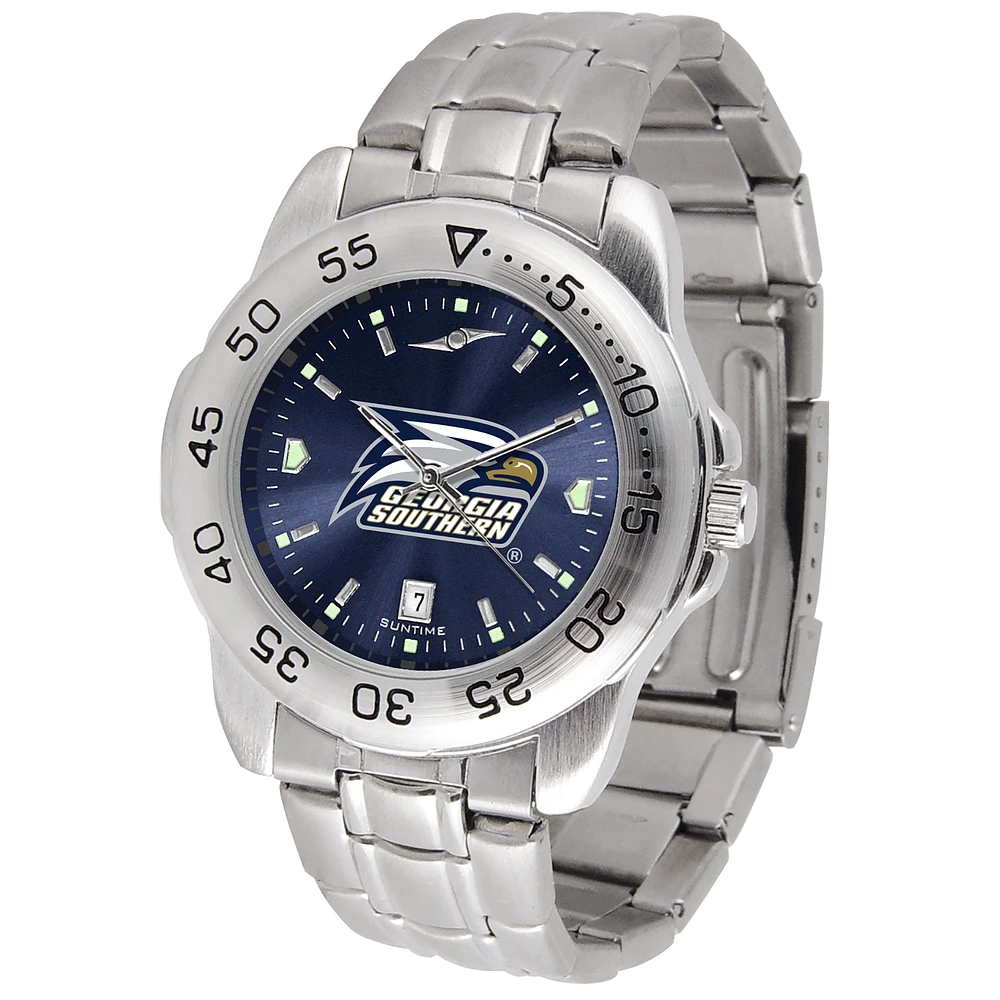 Navy Georgia Southern Eagles Sport Steel AnoChrome Watch