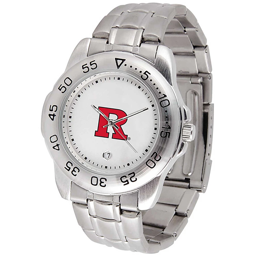 White Rutgers Scarlet Knights Sport Steel Watch