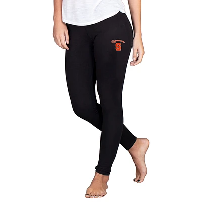 Women's Concepts Sport Black Syracuse Orange Fraction Essential Leggings