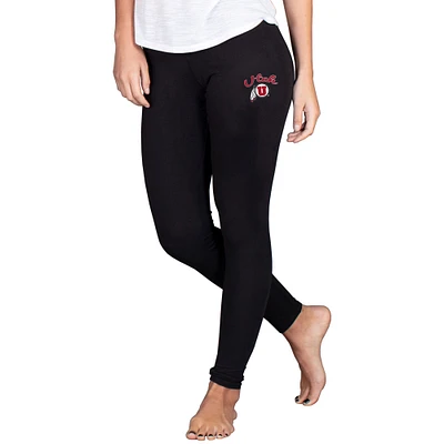 Women's Concepts Sport Black Utah Utes Fraction Essential Leggings