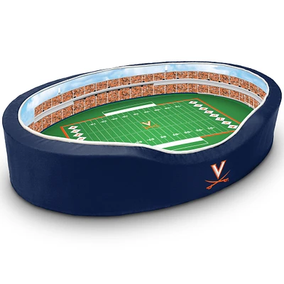 Blue/Orange Virginia Cavaliers 23'' x 19'' x 7'' Small Stadium Oval Dog Bed