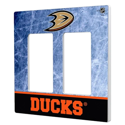 Anaheim Ducks Wordmark Double Rocker Lightswitch Plate