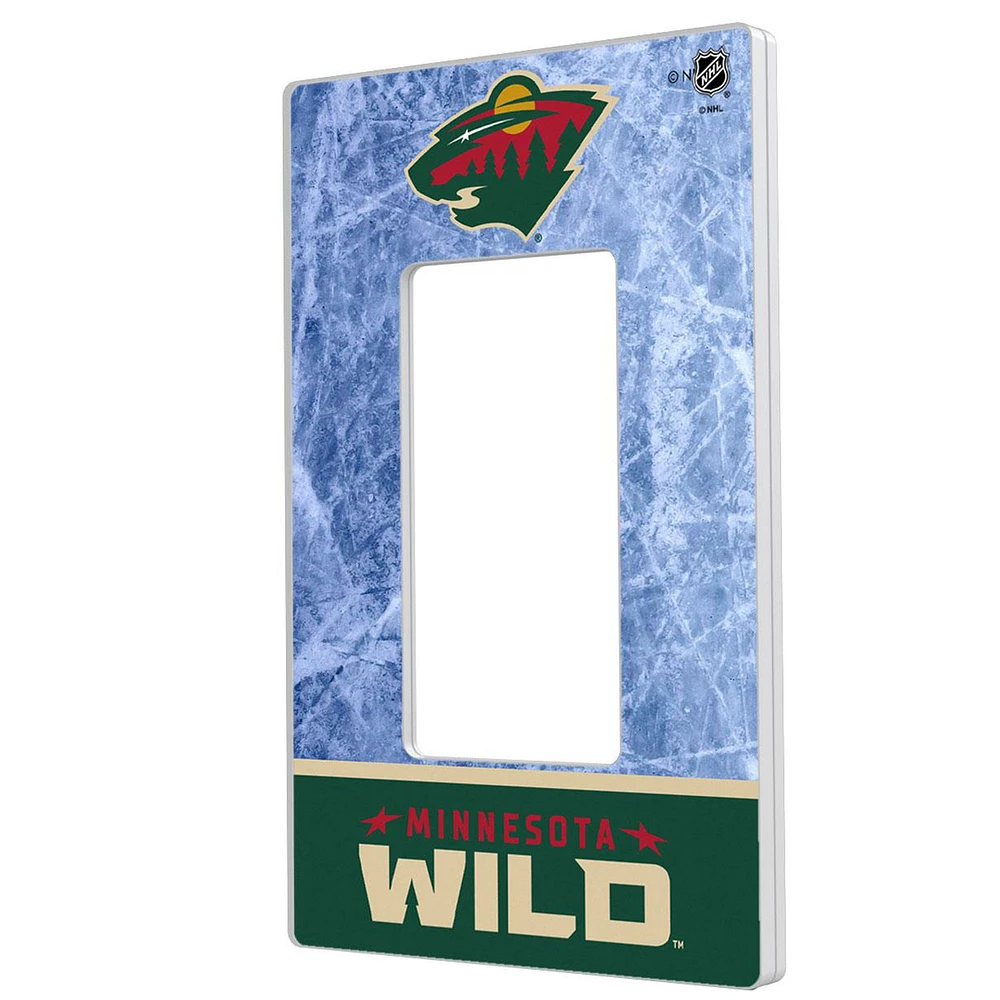 Minnesota Wild Wordmark Single Rocker Lightswitch Plate