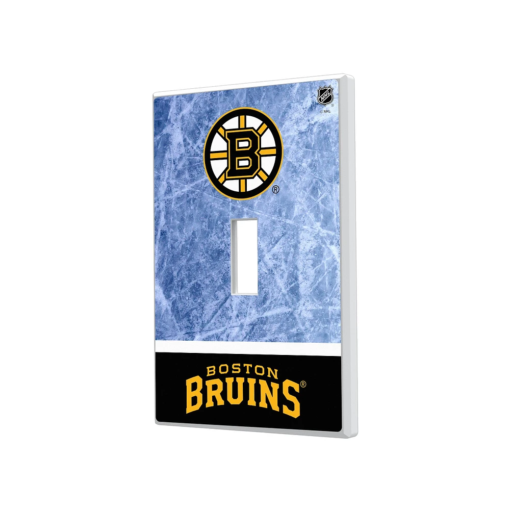 Boston Bruins Wordmark Single Toggle Lightswitch Plate