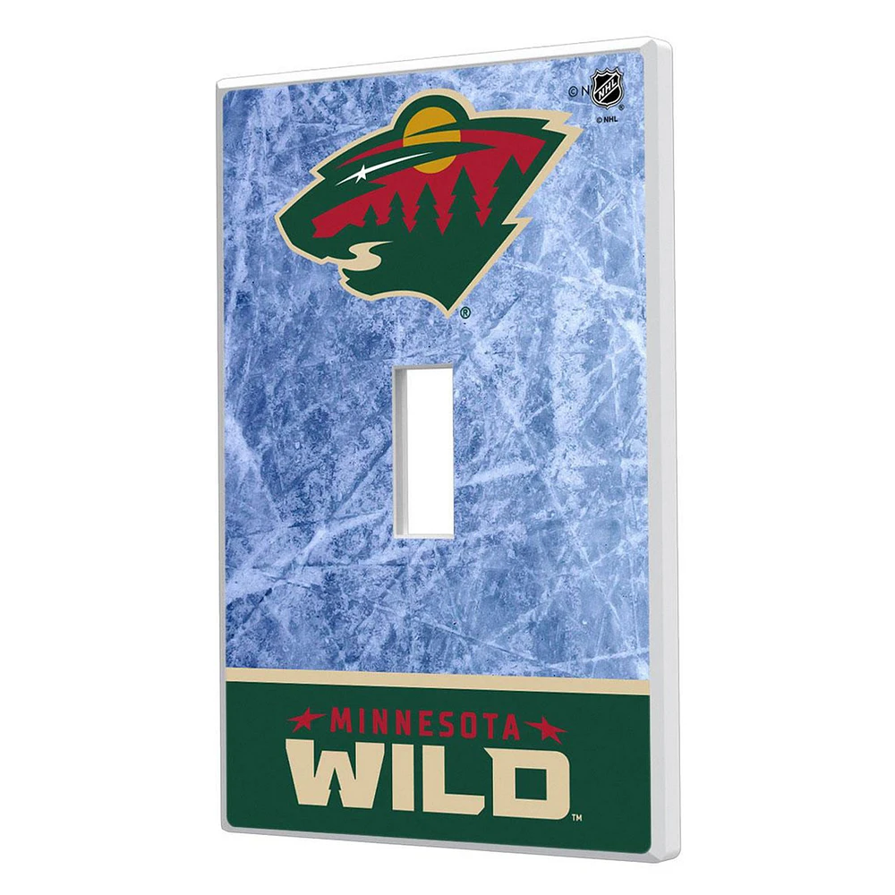 Minnesota Wild Wordmark Single Toggle Lightswitch Plate