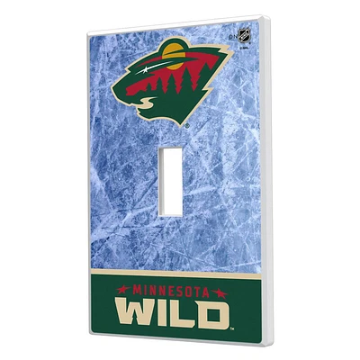 Minnesota Wild Wordmark Single Toggle Lightswitch Plate
