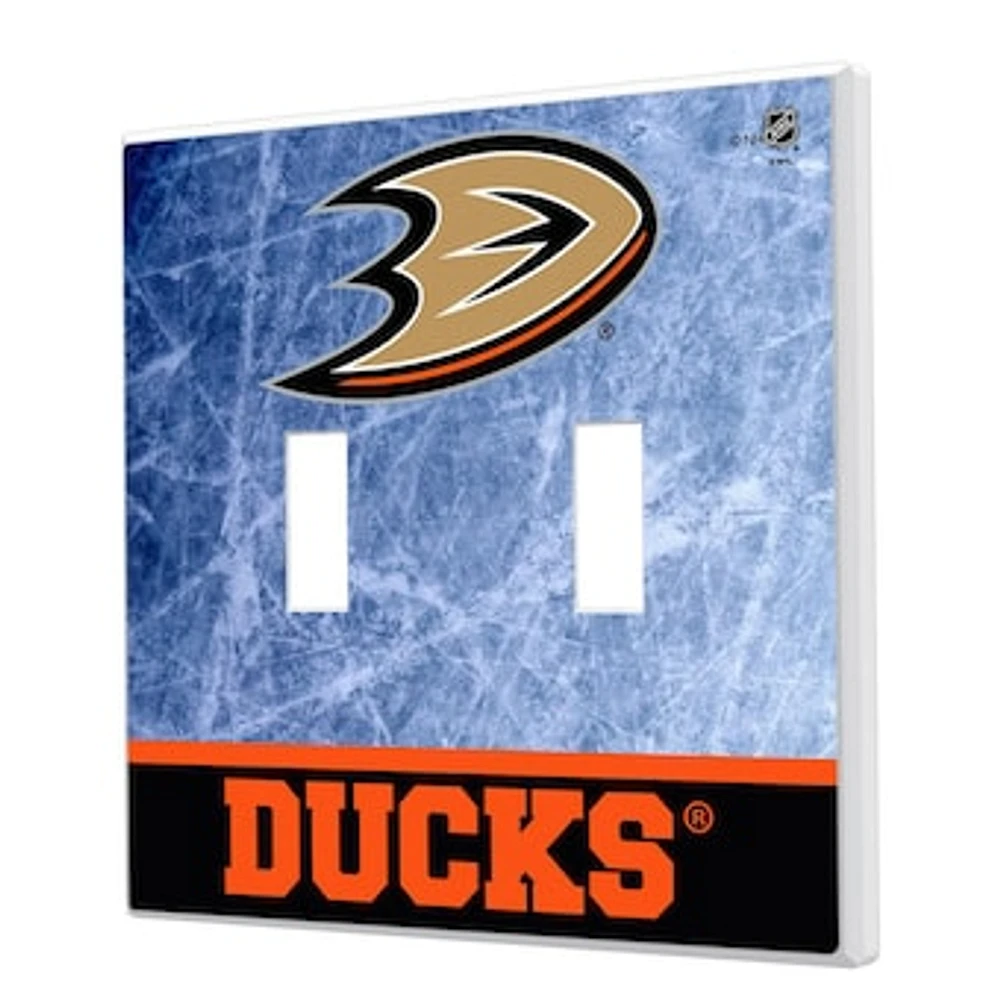 Anaheim Ducks Wordmark Double Toggle Lightswitch Plate