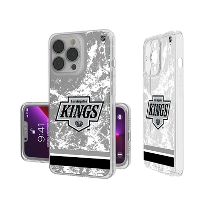 Los Angeles Kings iPhone Stripe Clear Ice Case