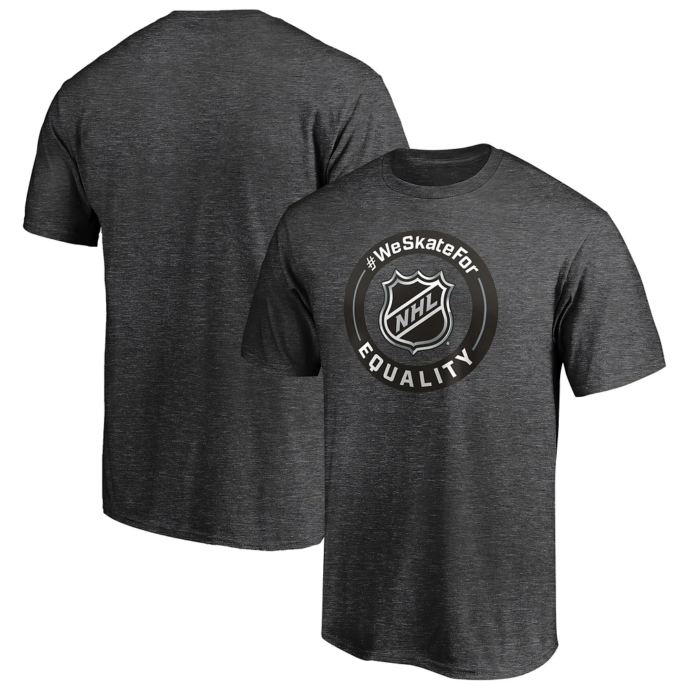 Men's Heather Gray NHL #WeSkateFor T-Shirt