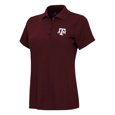Women's Antigua Maroon Texas A&M Aggies Legacy Pique Polo
