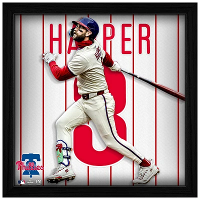Highland Mint Bryce Harper Philadelphia Phillies 13'' x 13'' Impact Jersey Framed Photo