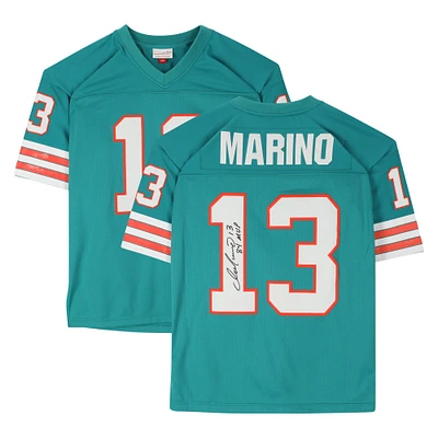 Dan Marino Miami Dolphins Autographed Aqua Mitchell & Ness Replica Jersey with "84 MVP" Inscription