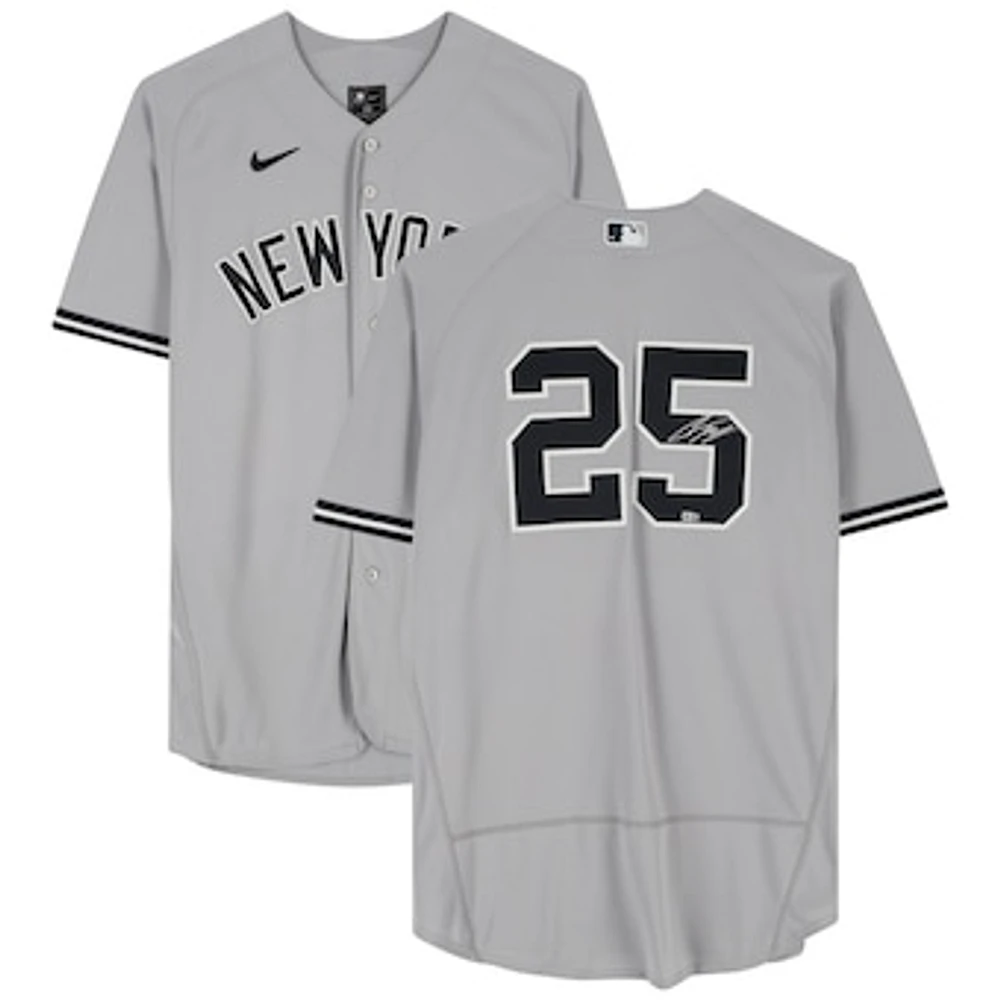 Gleyber Torres New York Yankees Autographed Gray Nike Authentic Jersey